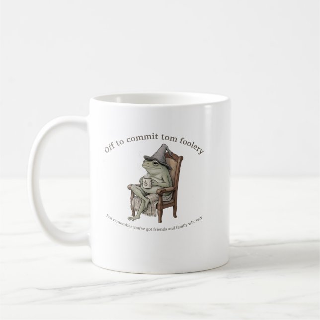 Café Caneca de Rã Aconchegante para Fazer Travessuras (Esquerda)