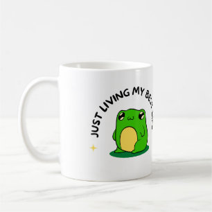 Café caneca de rã fofa – Presente de Caneca Estética Fo