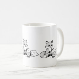 Café Caneca de Raposa de Fogueira Aconchegante