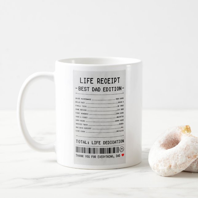 Café Caneca de Recebimento do Melhor Pai de Todos, Pres (Com Donut)