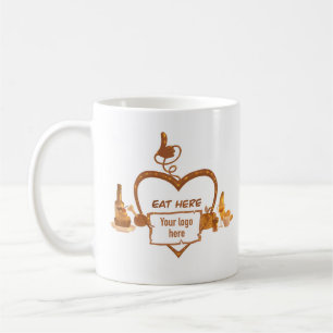 Café Caneca de restaurante seu logotipo aqui