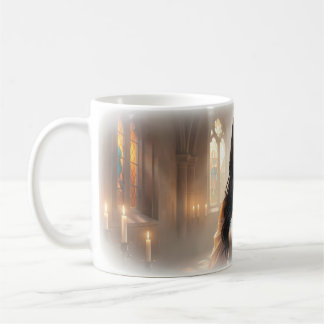 Café Caneca de retrato da noiva da capela radiante de g