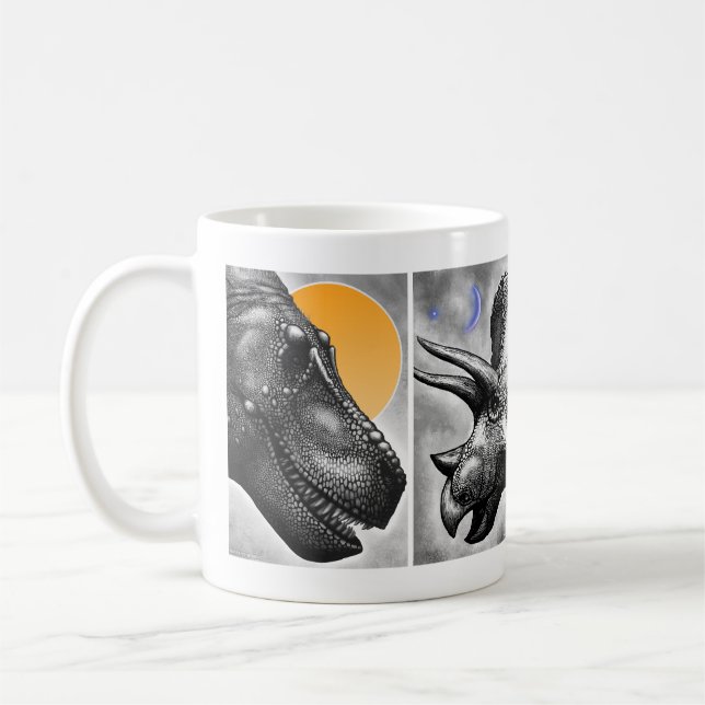 Café Caneca de Retratos de Dinossauros (Esquerda)