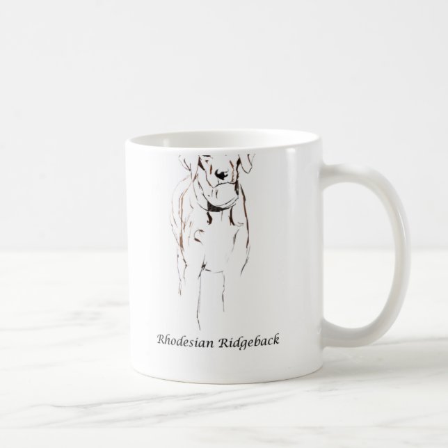 Café Caneca de Rhodesian Ridgeback (Direita)