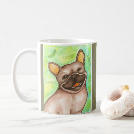 Café Caneca de riso do buldogue francês