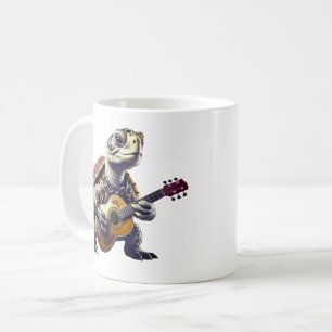 Café Caneca de rock and roll da tartaruga