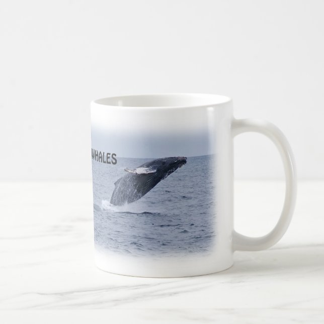 Café Caneca de rompimento de duas baleias de Humpback (Direita)