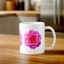 Caneca de Rosas Rosa