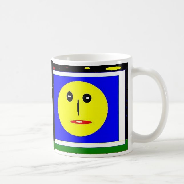 Café caneca de rosto feliz (Direita)