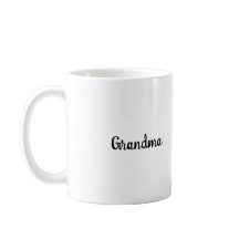 Caneca de Roteiro de Avó Clássica Branca