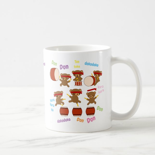 Café Caneca de rufar bonito dos ursos dos presentes de (Direita)