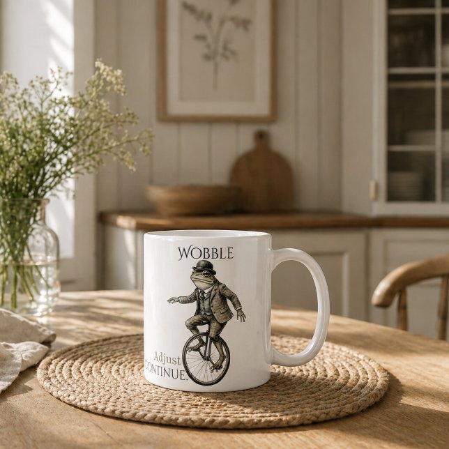 Café Caneca de Sapo – "Continue Ajuste Balanço" (Criador carregado)