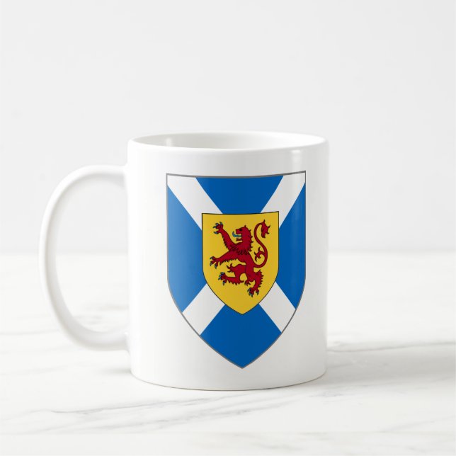 Café Caneca de Scotland - protetor da cruz & do leão (Esquerda)