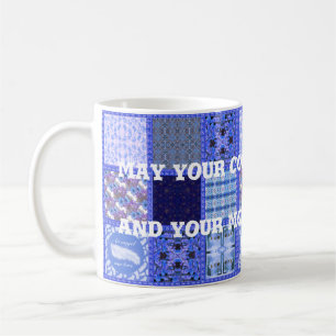 Café Caneca de segunda-feira azul