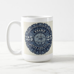 Café Caneca de selo de receita de cerveja Vintage 25c