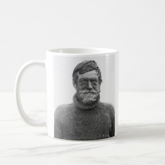 Café Caneca de Shackleton - represente e citação do (Esquerda)