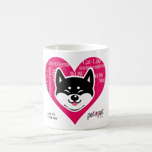Café Caneca de Shiba Inu (preto)