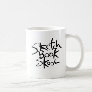 Café Caneca de Skool do bloco de desenho
