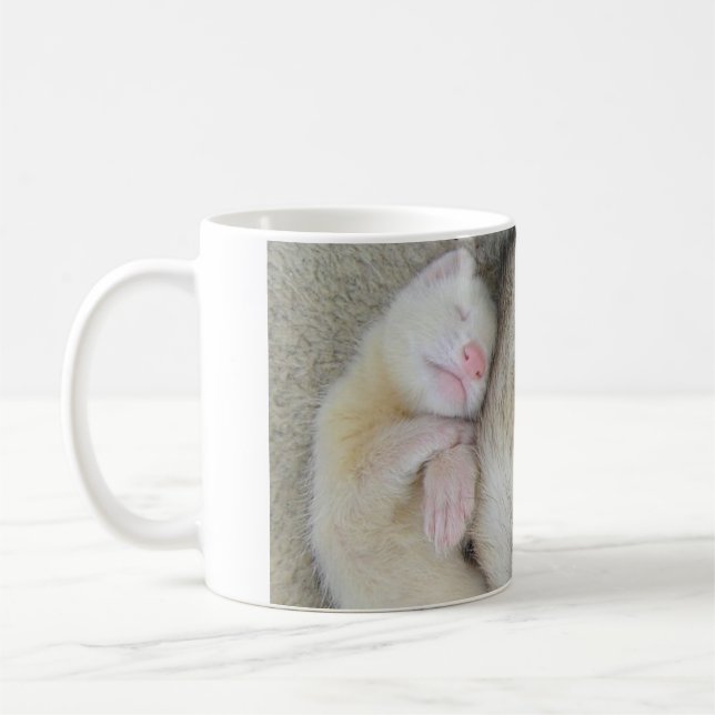 Café Caneca de sono da doninha da mãe e do bebê (Esquerda)