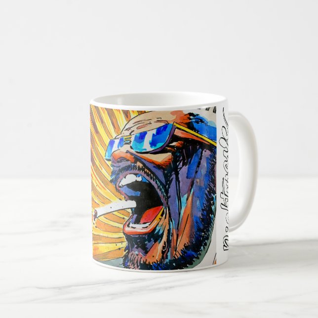 Café Caneca de sorte noturna (Frente Esquerda)