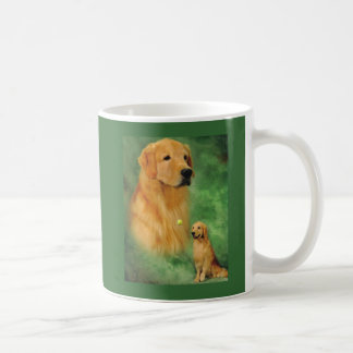 Café Caneca de Spencer do golden retriever