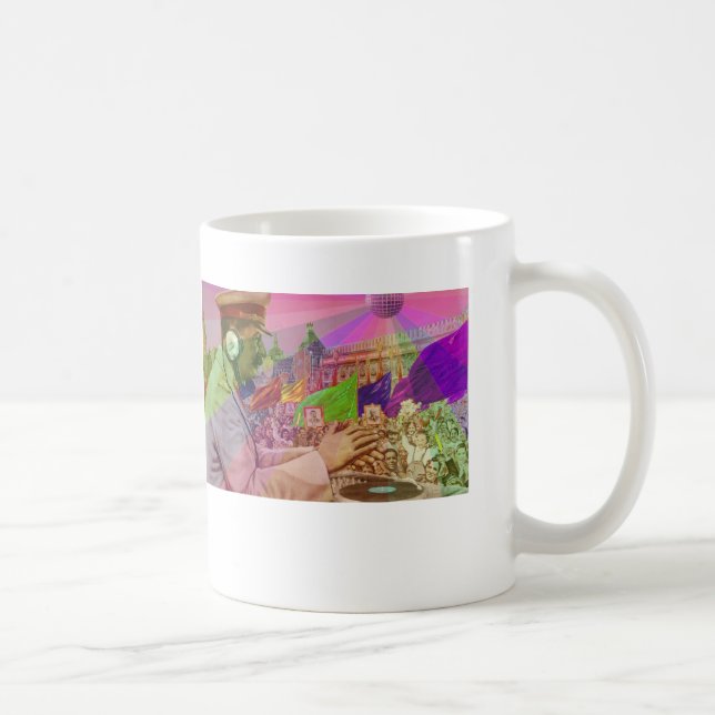 Café Caneca de Stalin do arco-íris do DJ (Direita)