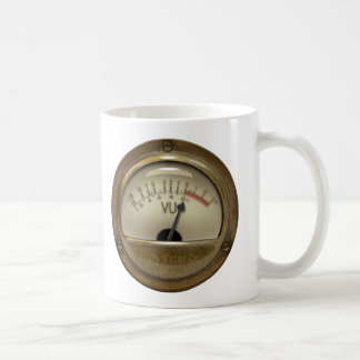 Café Caneca de Steampunk do medidor do VU do Recordist
