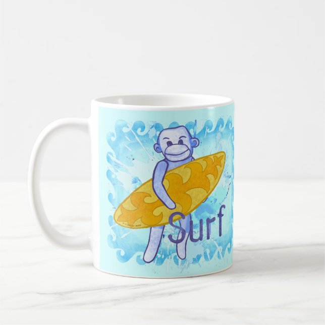 Café Caneca de Surfer Macaco-Pau (Esquerda)