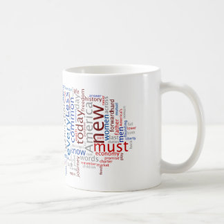 Café Caneca de Tagcloud do discurso da inauguração de