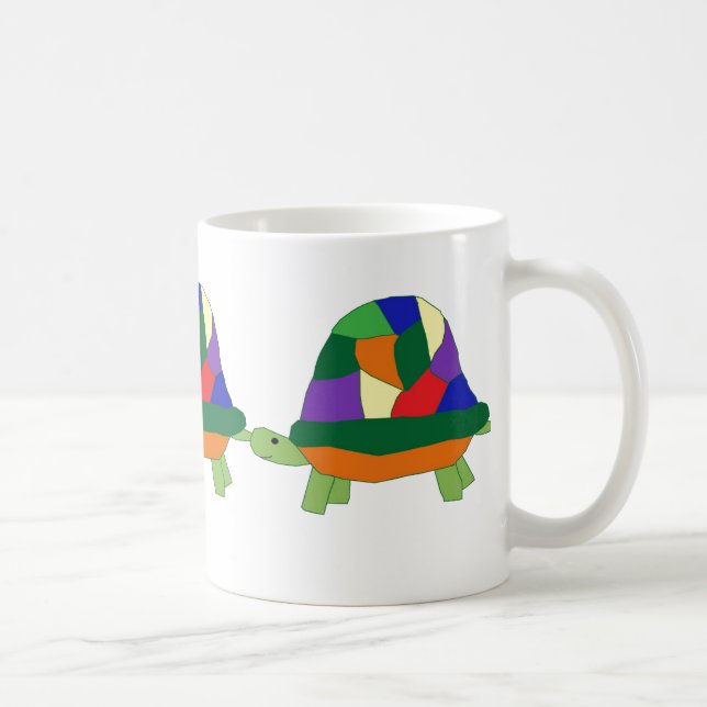 Café Caneca de Tartaruga Arco-Íris (Direita)