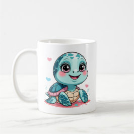 Café Caneca de Tartaruga Bebê Kawaii