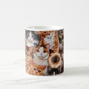 Café Caneca de Tecido de Gatinho