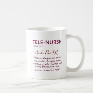 Café Caneca de Tele-Enfermeira Engraçada – Saúde Públic