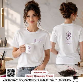 Café Caneca de Tesoura de Estilista de Cabelo Roxo e Br