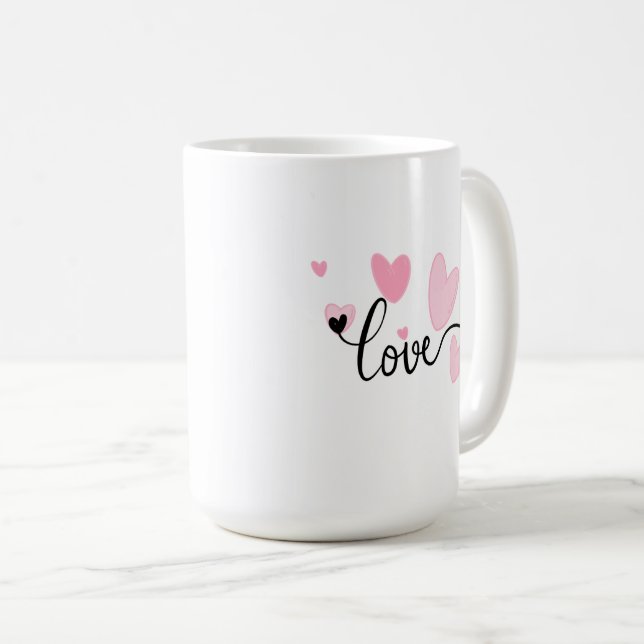 Café Caneca de Tipografia AMOR (Frente Esquerda)