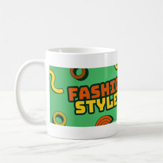 Café Caneca de Tipografia de Estilo de Moda – Design de