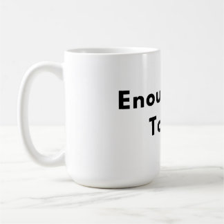 Café Caneca de Tipografia Mínima Suficiente para Hoje