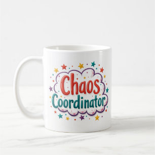 Café Caneca de Trabalho Divertida Coordenadora de Caos