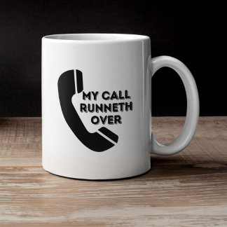 Café Caneca de Trabalho Engraçada Minha Chamada Transbo