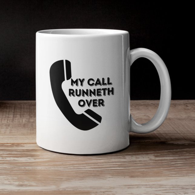 Café Caneca de Trabalho Engraçada Minha Chamada Transbo (Criador carregado)