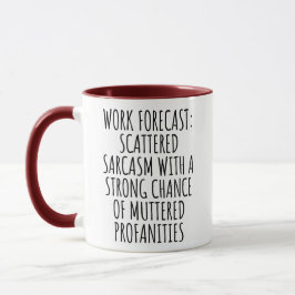 Café Caneca de Trabalho Engraçada Presente para Colega