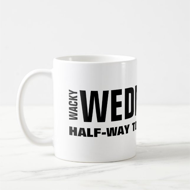 Café Caneca de Trabalho Quarta-feira Engraçada (Esquerda)
