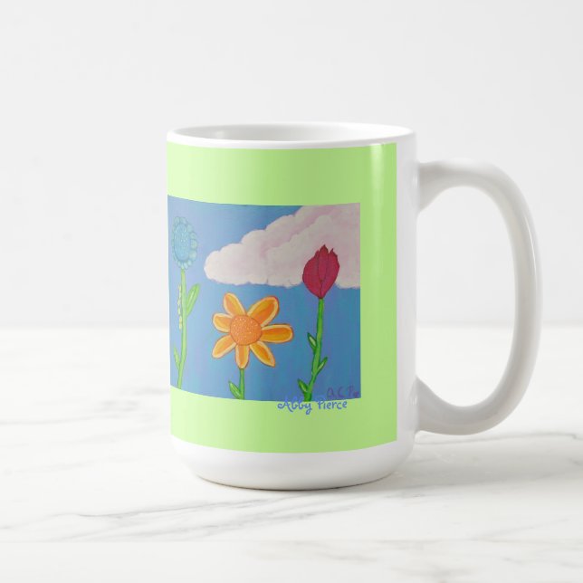 Café Caneca de três flores (Direita)