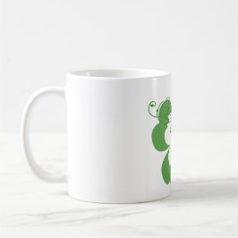 Café Caneca de Trevos Florais