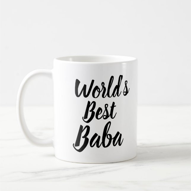 Café Caneca de Tryzub do babá do mundo a melhor (Esquerda)