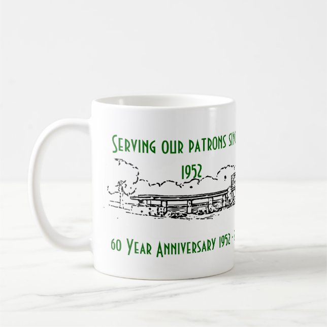 Café Caneca de um aniversário de 60 anos (Esquerda)