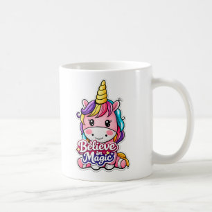 Café Caneca de Unicórnio “Acredite na Magia”