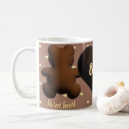 Café Caneca de urso de chocolate