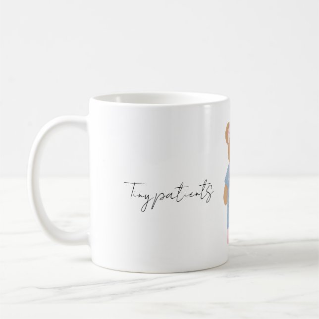 Café Caneca de Urso de Pelúcia Enfermeira Pediátrica Fo (Esquerda)