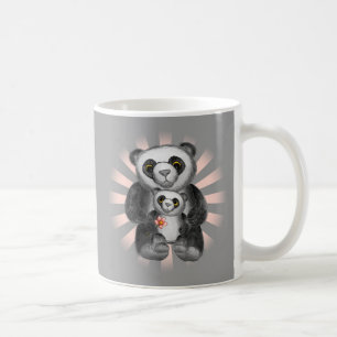 Café Caneca de urso panda mãe amor